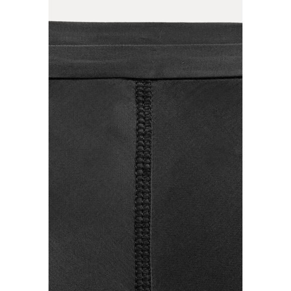 Black Zara Satin-Like Flowy A-Line Midi Skirt (NWT) - Picture 6 of 9